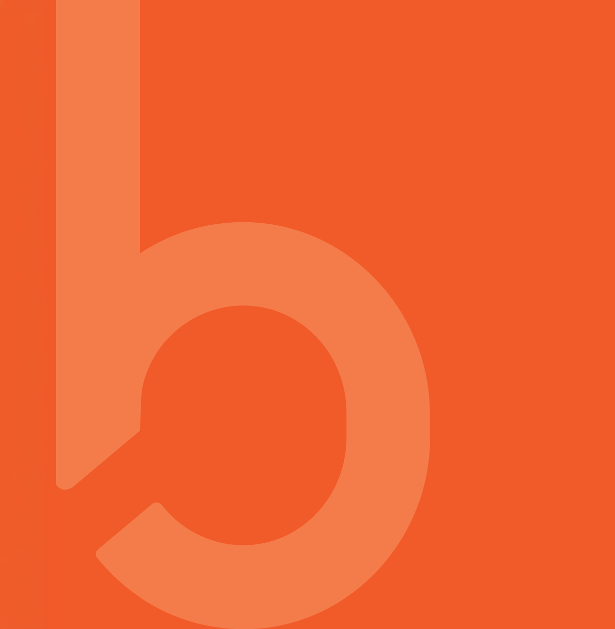 BINDER b auf orange