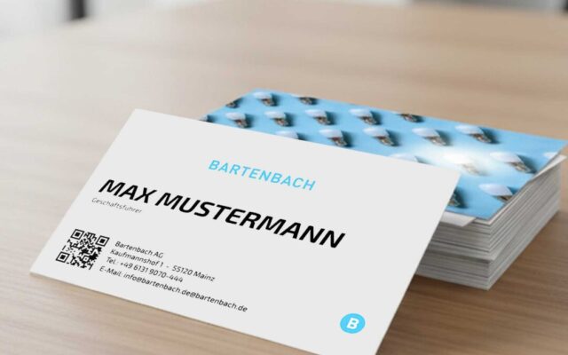 Visitenkarte: Print-Produktion